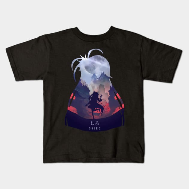 Shiro - Dark Illusion Kids T-Shirt by The Artz